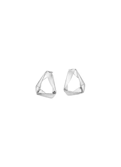 Damen Mona Ohrschmuck<Moderne Klappcreolen mit Zirkonia