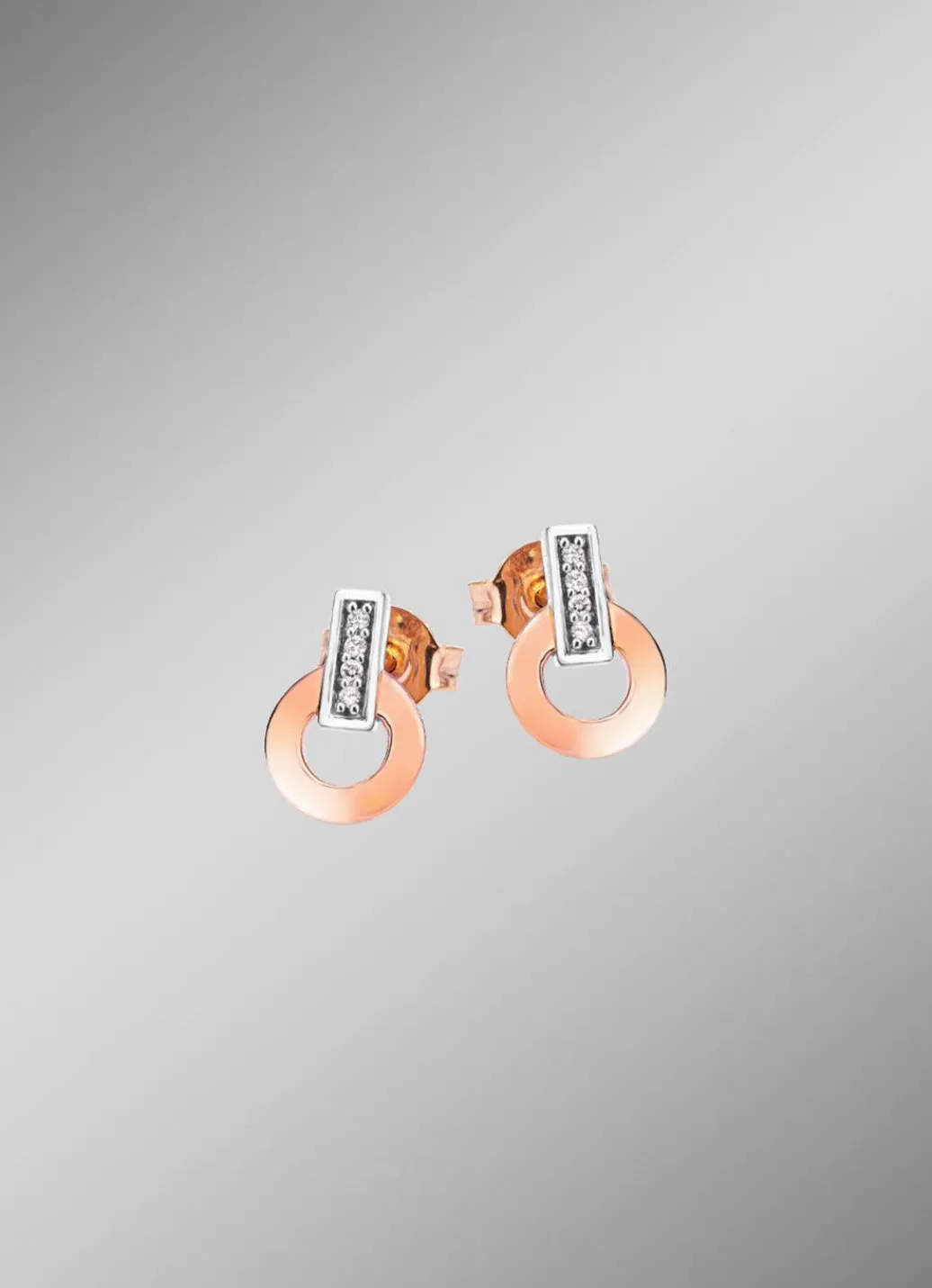 Damen Mona Ohrschmuck<Moderne Ohrstecker mit 8 Brillanten