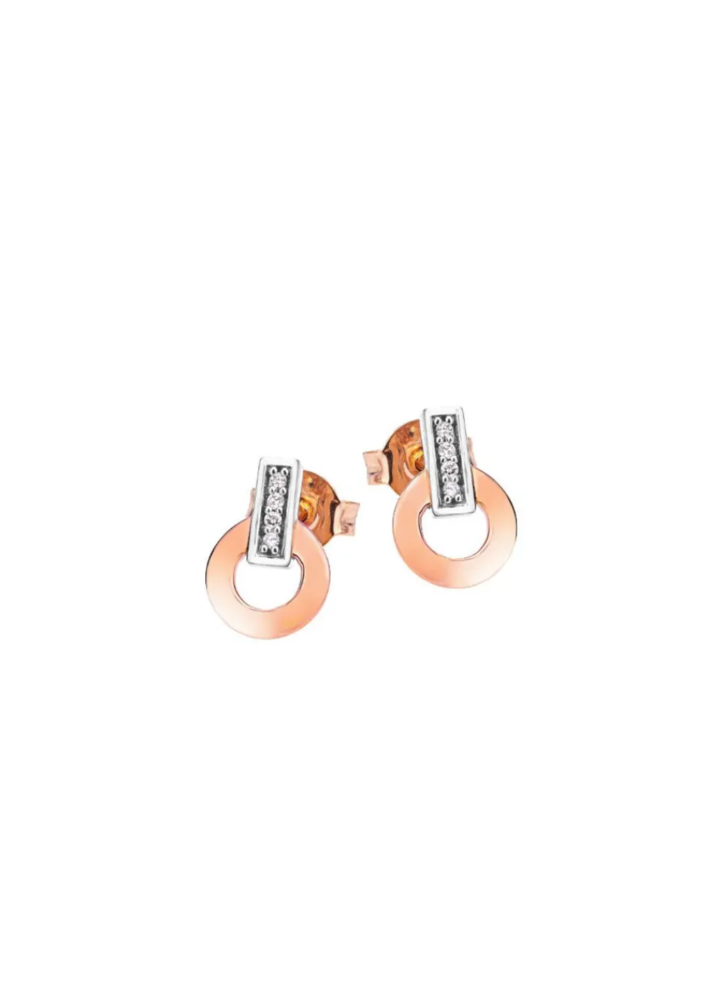 Damen Mona Ohrschmuck<Moderne Ohrstecker mit 8 Brillanten
