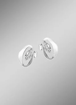 Hot Moderne Ohrstecker mit Zirkonia Damen Ohrschmuck