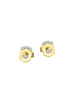New Moderne Ohrstecker mit Zirkonia Damen Ohrschmuck
