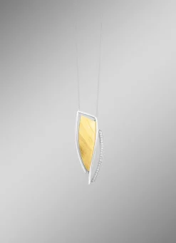 Online Moderner Anhänger in Bicolor mit Zirkonia Damen Anhänger