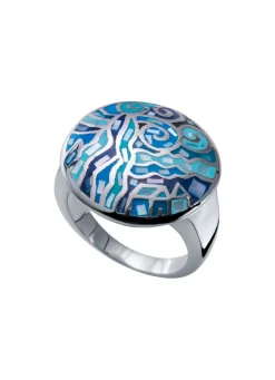 Moderner Damenring mit Mosaikmuster Damen Ringe|Modeschmuck