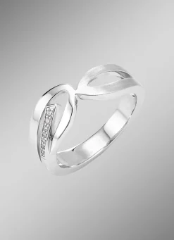 Clearance Moderner Damenring mit Zirkonia Damen Ringe