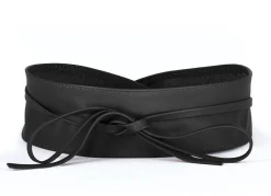 Modischer Leder-Bindegürtel, 8 cm breit Gürtel