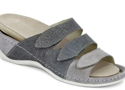 Sale Mubb, bequeme Damen-Pantoletten, Weite H, mit herausnehmbarem Fußbett Damen Pantoletten