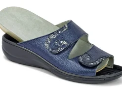 New Mubb, bequeme Damen-Pantoletten, Weite H, mit herausnehmbarem Fußbett Damen Pantoletten
