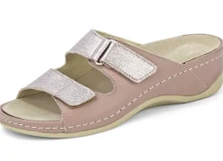 Mubb Pantolette mit Leder-Memory-Fußbett Damen Pantoletten
