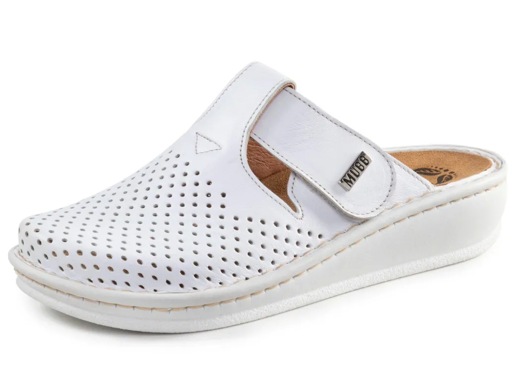 Mubb, sommerliche Damen-Clogs, Weite H, mit herausnehmbarem Fußbett Damen Clogs
