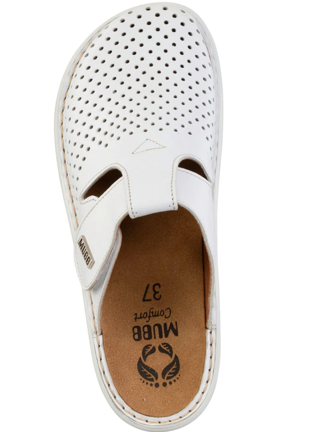 Mubb, sommerliche Damen-Clogs, Weite H, mit herausnehmbarem Fußbett Damen Clogs