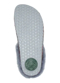 Best Mubb Wollfilz-Pantoffel mit bunter Blüten-Stickerei Damen Hausschuhe