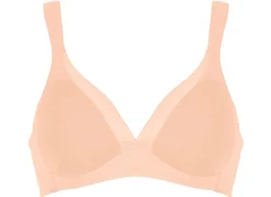 Sale Naturana BH mit Satinblende am Dekolleté Damen T-Shirt-Bh|Bh Ohne Bügel