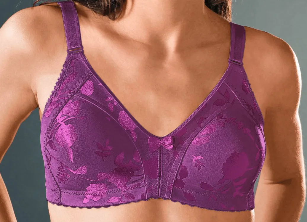 Online Naturana Minimizer-BH mit dezent glänzendem Floraldruck Damen Minimizer-Bh|Bh Ohne Bügel