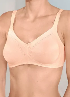 Sale Naturana Zweierpack BH mit dekorativem Spitzenband in den Cups Damen Bh Ohne Bügel
