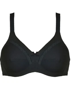 New Naturana Zweierpack BH mit dekorativem Spitzenband in den Cups Damen Bh Ohne Bügel