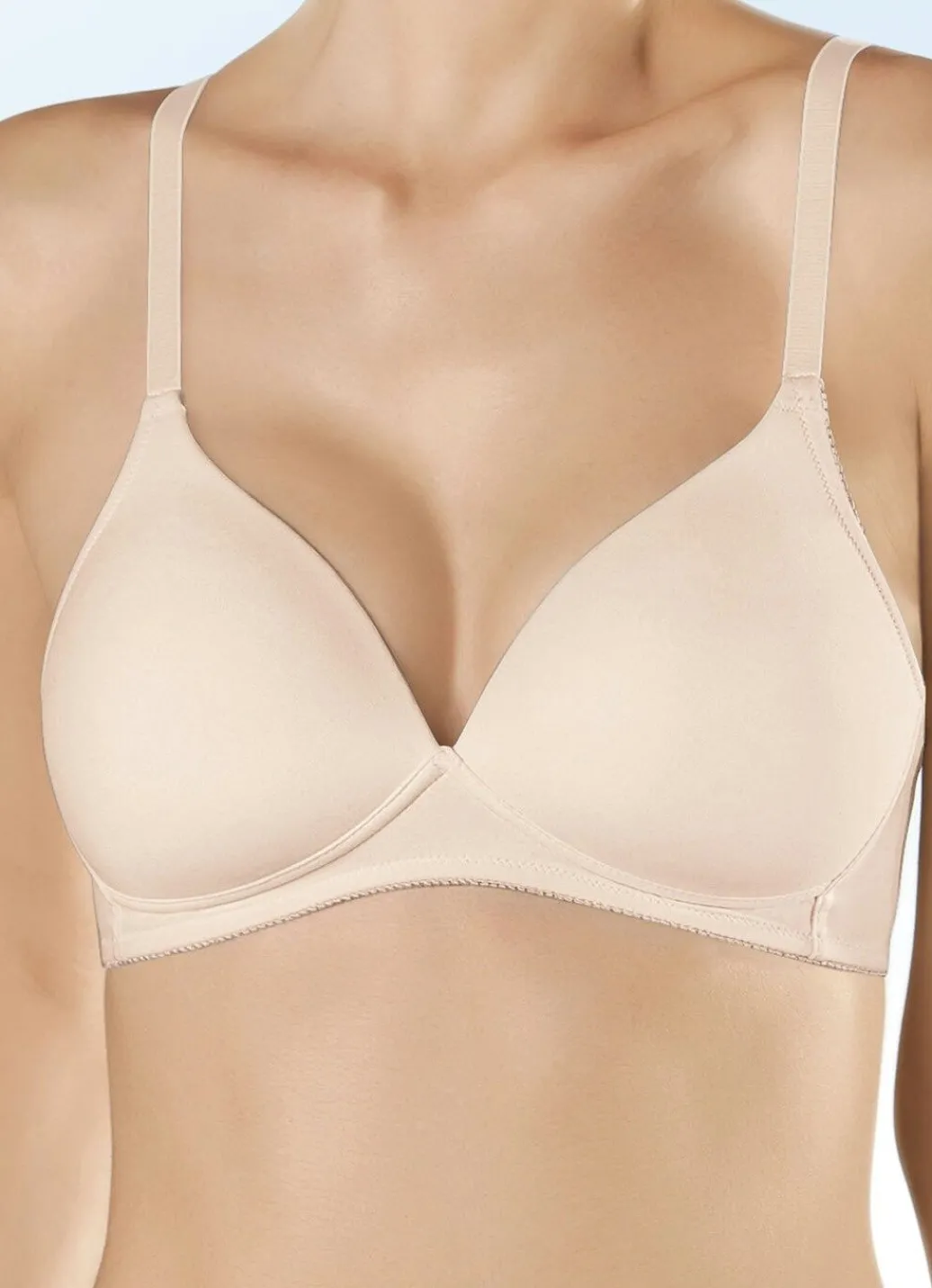 Hot Naturana Zweierpack BH mit gepolsterten Cups Damen T-Shirt-Bh|Bh Ohne Bügel
