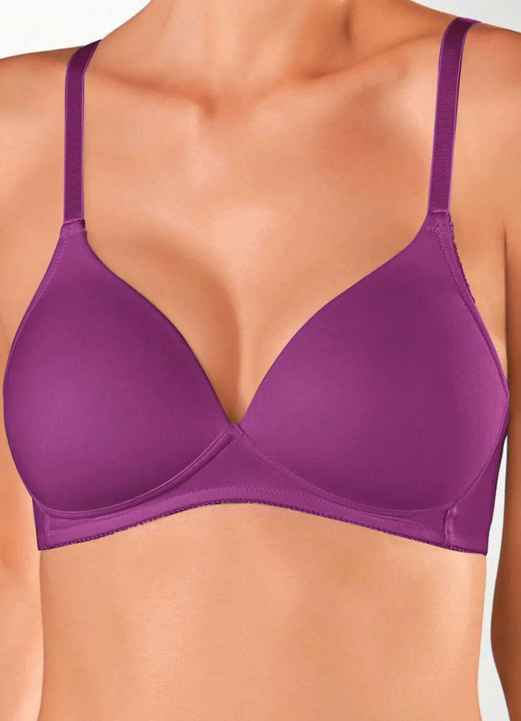 Hot Naturana Zweierpack BH mit gepolsterten Cups Damen T-Shirt-Bh|Bh Ohne Bügel