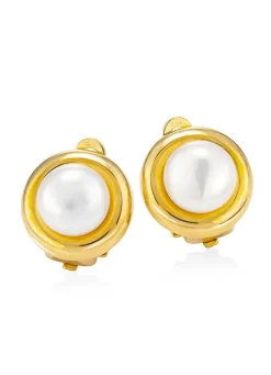 Best Ohrclips mit Süßwasser-Zuchtperlen Damen Ohrschmuck