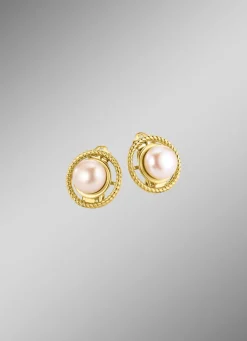 Online Ohrclips mit Süßwasser-Zuchtperlen und Clipverschluss Damen Ohrschmuck
