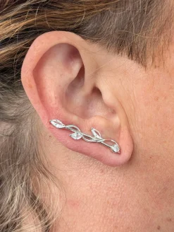 Hot Ohrhaken mit synth. Zirkonia Damen Ohrschmuck