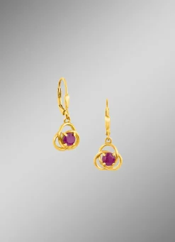 Discount Ohrringe echt Rubin Damen Ohrschmuck