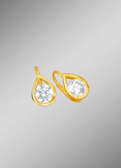 Ohrringe im Tropfen-Design Damen Ohrschmuck