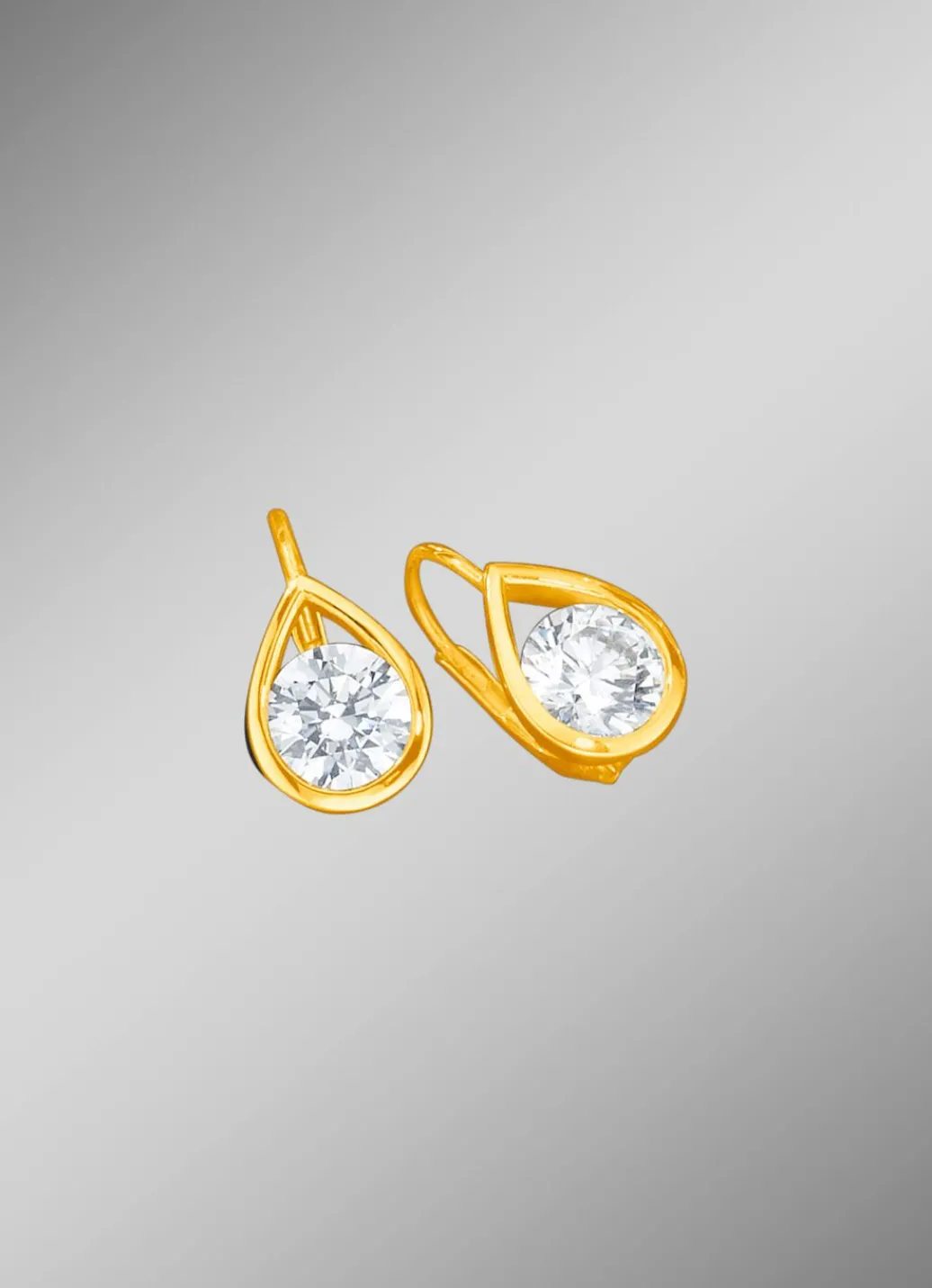 Ohrringe im Tropfen-Design Damen Ohrschmuck