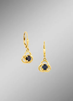 Online Ohrringe mit echten Safiren Damen Ohrschmuck
