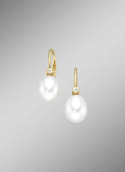 Online Ohrringe mit Süßwasser-Zuchtperlen Damen Ohrschmuck