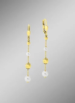Outlet Ohrringe mit Süßwasser-Zuchtperlen Damen Ohrschmuck