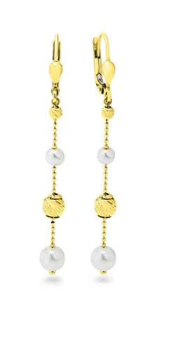 Outlet Ohrringe mit Süßwasser-Zuchtperlen Damen Ohrschmuck
