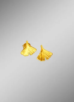 Hot Ohrstecker Ginkgoblatt Damen Ohrschmuck