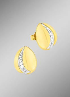 Best Ohrstecker in Bicolor Damen Ohrschmuck