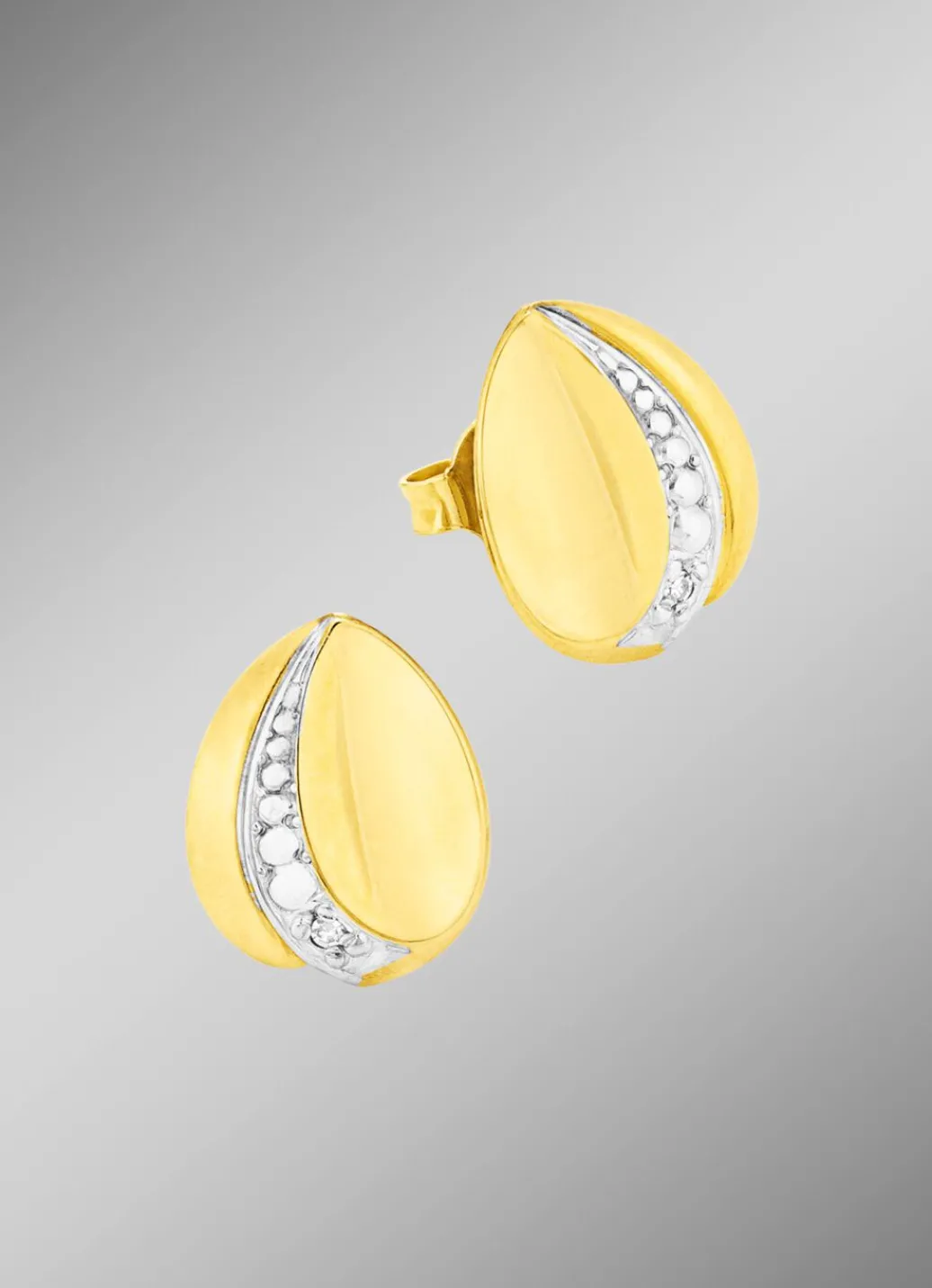 Best Ohrstecker in Bicolor Damen Ohrschmuck