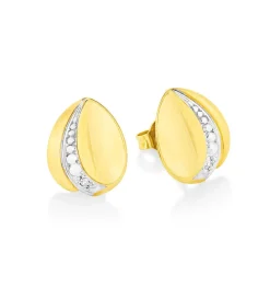 Best Ohrstecker in Bicolor Damen Ohrschmuck