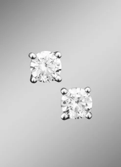 Hot Ohrstecker in Weißgold mit Brillant Damen Ohrschmuck