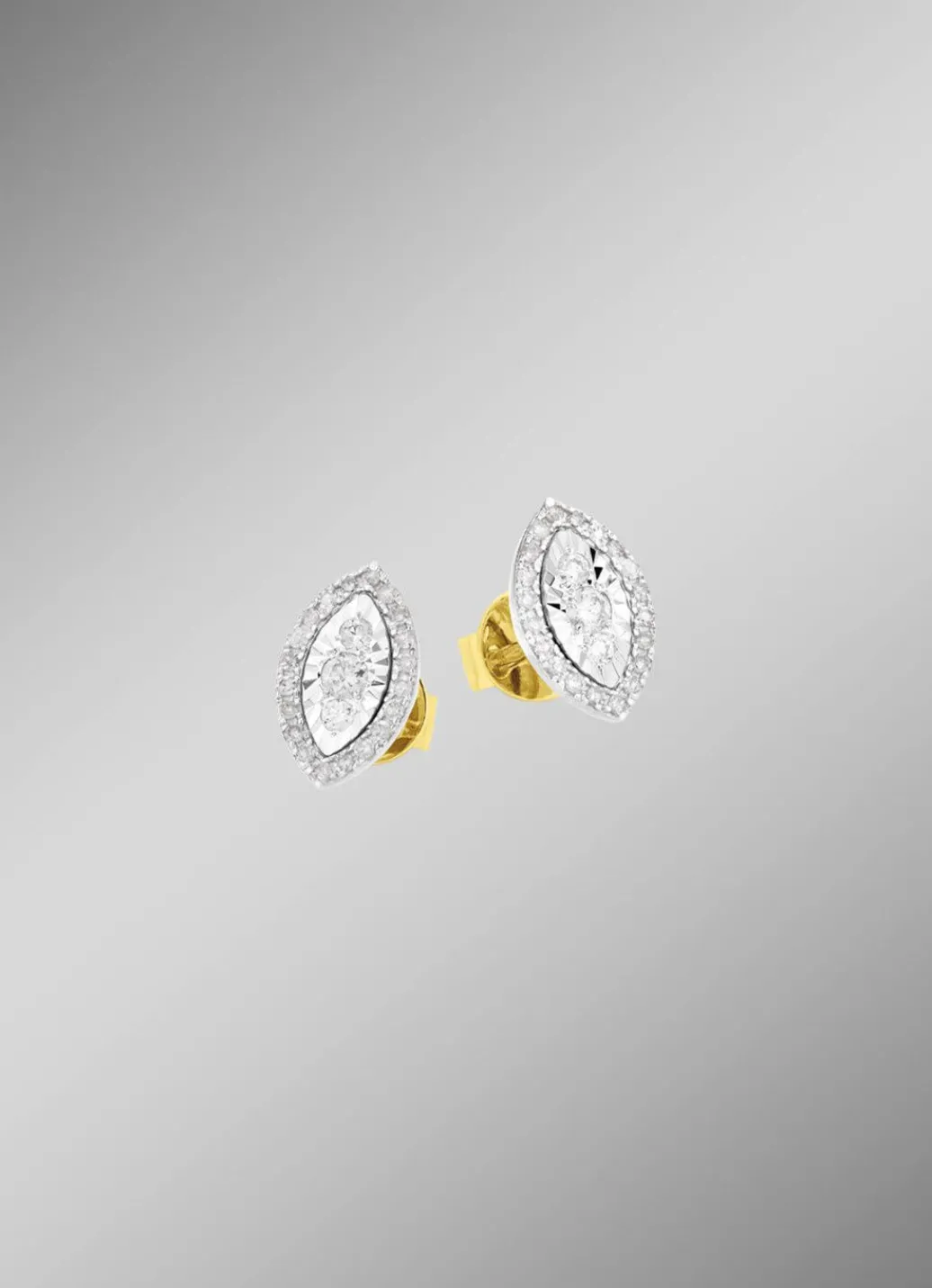 Damen Mona Ohrschmuck<Ohrstecker mit 6 Brillanten und 40 Diamanten