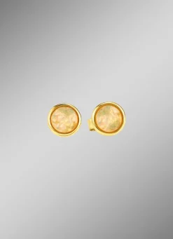 Damen Mona Ohrschmuck<Ohrstecker mit echt Feueropal