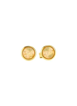 Damen Mona Ohrschmuck<Ohrstecker mit echt Feueropal