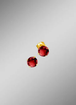 Discount Ohrstecker mit echt Granat Damen Ohrschmuck