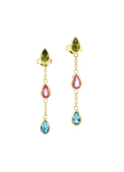 Damen Mona Ohrschmuck<Ohrstecker mit funkelnden, echten Edelsteinen