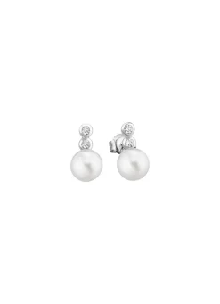 Clearance Ohrstecker mit Süßwasser-Zuchtperlen Damen Ohrschmuck