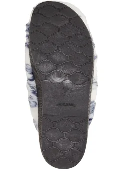 Clearance Pantoffel aus bedrucktem Plüschmaterial Damen Hausschuhe