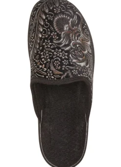 Sale Pantoffel mit floralem Muster Damen Hausschuhe