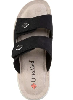 Online Pantolette mit Glitzersteinchen Damen Pantoletten