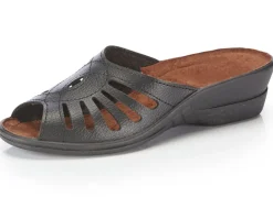 Pantolette mit Zierlochung Damen Pantoletten