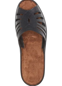 Pantolette mit Zierlochung Damen Pantoletten