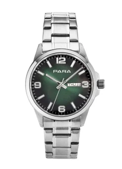 Clearance Para-Quartz-Herrenuhr mit Stahlbandgehäuse Herren Quarzuhren