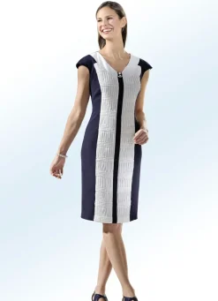 Damen Mona Abendkleider|Abendmode<Party-Kleid mit Schmuckbrosche