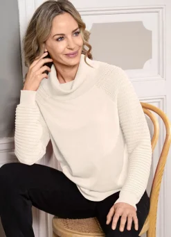 Damen Mona Basics|Pullover<Pima-Pullover in Feinstrick